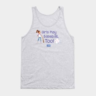 Yes Pepper - Girls Play Baseball, Too! Tank Top